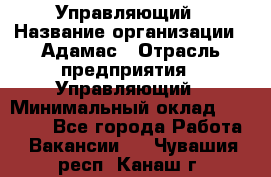 Управляющий › Название организации ­ Адамас › Отрасль предприятия ­ Управляющий › Минимальный оклад ­ 40 000 - Все города Работа » Вакансии   . Чувашия респ.,Канаш г.